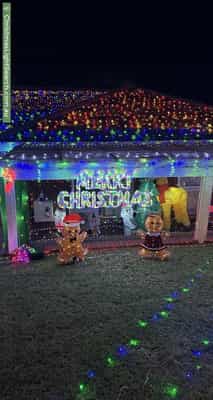 Christmas Light display at 23 Jindinga Way, Wanneroo