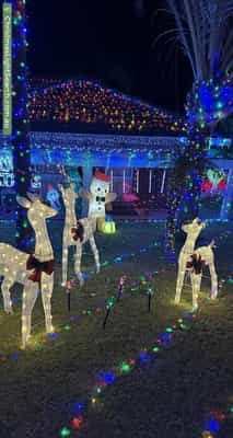 Christmas Light display at 23 Jindinga Way, Wanneroo