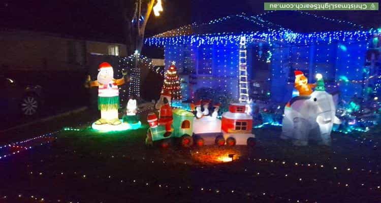 Christmas Light display at 5 Robyn Street, Blacktown
