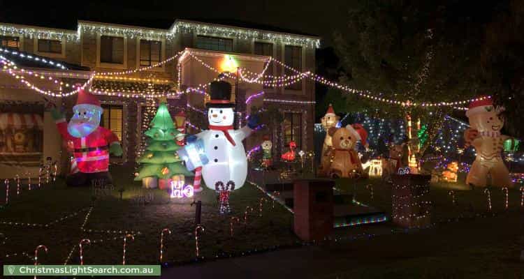 Christmas Light display at 2 Montvale Mews, Mount Waverley