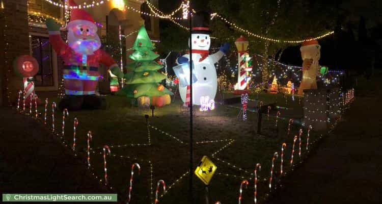 Christmas Light display at 2 Montvale Mews, Mount Waverley