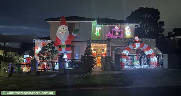 Christmas Light display at 9 Wood Street, Bentleigh