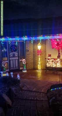 Christmas Light display at 2 Joseph Way, Woodcroft