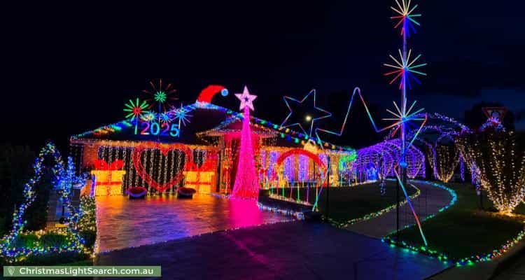 Christmas Light display at 57 Swansona Avenue, Mount Annan