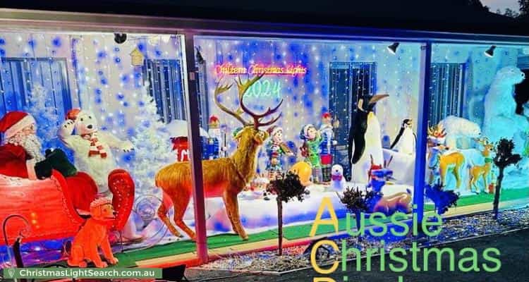 Christmas Light display at 1 Gordon Street, Chiltern
