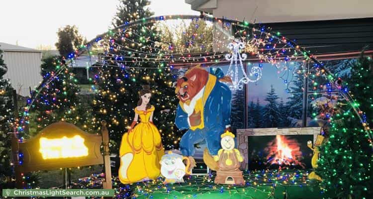 Christmas Light display at 1 Gordon Street, Chiltern