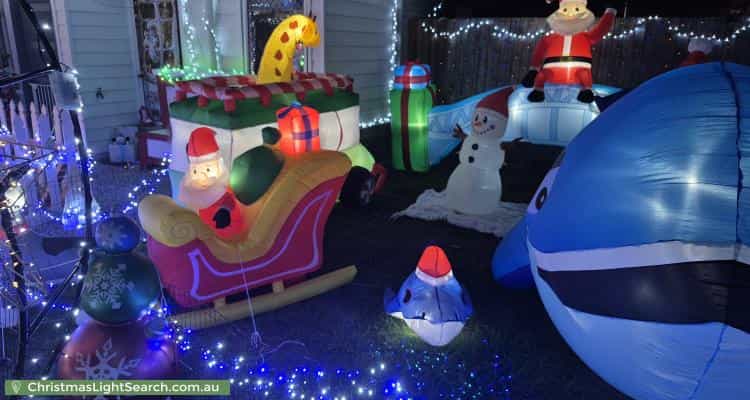 Christmas Light display at 93 Reif Street, Flinders View