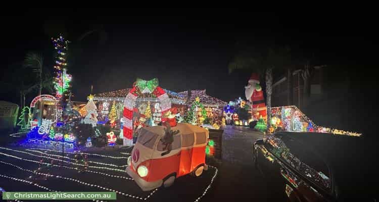 Christmas Light display at 22 Sandridge Court, Patterson Lakes