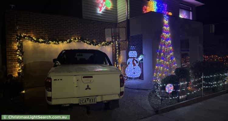 Christmas Light display at 4 Garrard Crescent, Clyde