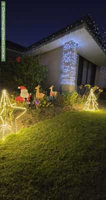 Christmas Light display at 5 Langston Close, Port Kennedy