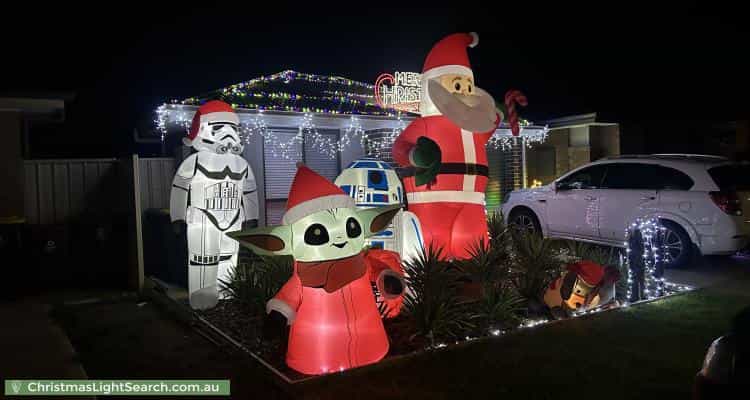 Christmas Light display at 11 Geoff Road, Munno Para West