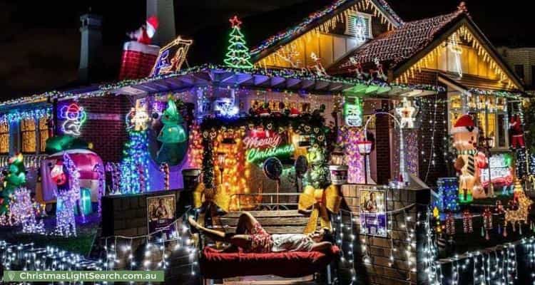 Christmas Light display at 13 Dunmore Street North, Bexley