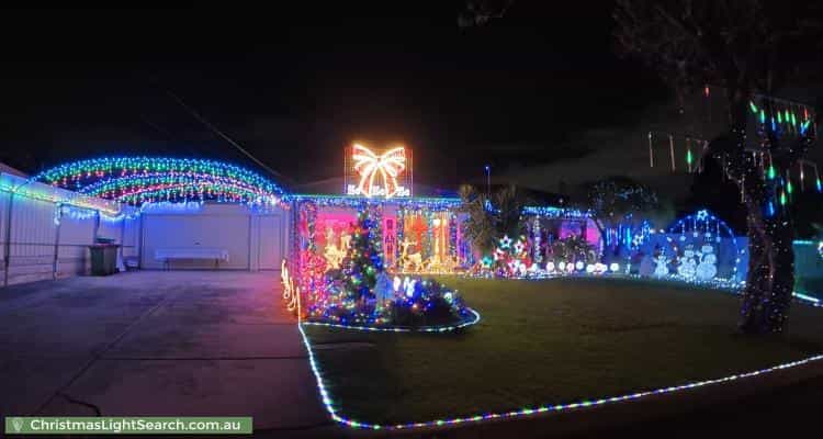 Christmas Light display at 2 Erin Court, Gulfview Heights