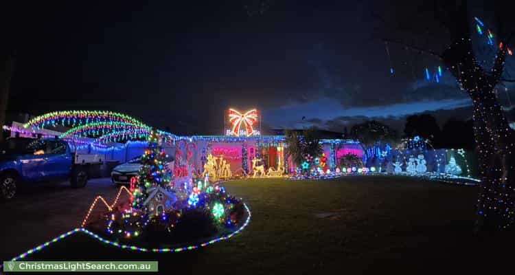 Christmas Light display at 2 Erin Court, Gulfview Heights