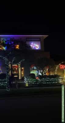 Christmas Light display at 4 Garrard Crescent, Clyde