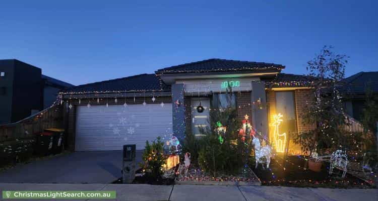 Christmas Light display at 18 Cumberland Drive, Mickleham