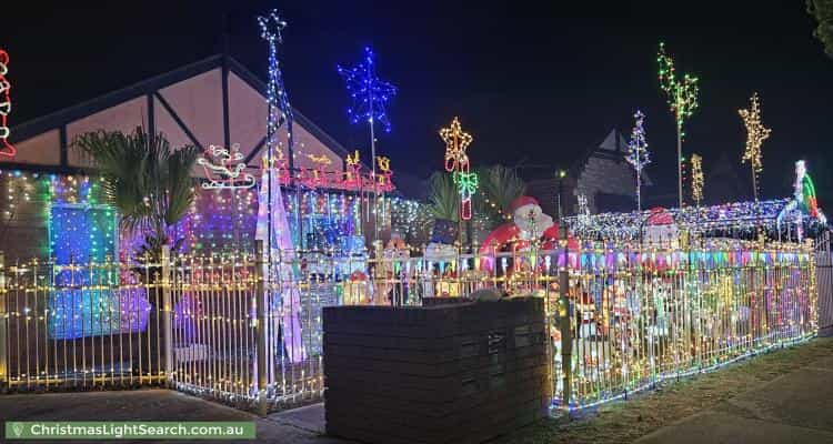 Christmas Light display at  Belmore Terrace, Woodville Park