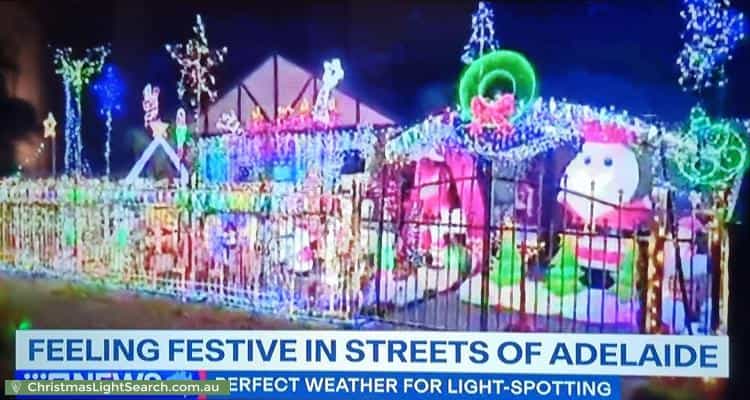 Christmas Light display at  Belmore Terrace, Woodville Park