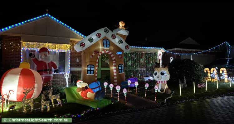 Christmas Light display at 10 Nimary Court, Eltham North