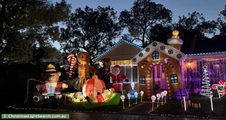 Christmas Light display at 10 Nimary Court, Eltham North