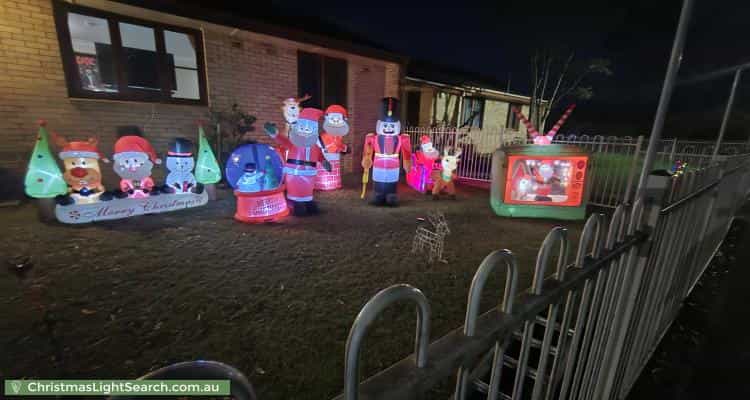 Christmas Light display at 78 Van Diemen Avenue, Willmot