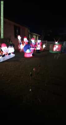 Christmas Light display at 78 Van Diemen Avenue, Willmot