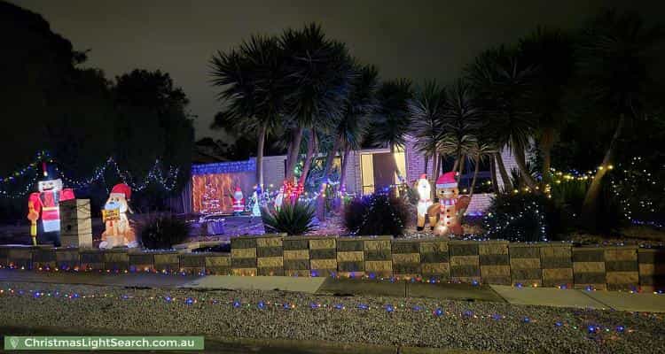Christmas Light display at 6 Quambi Court, Reynella