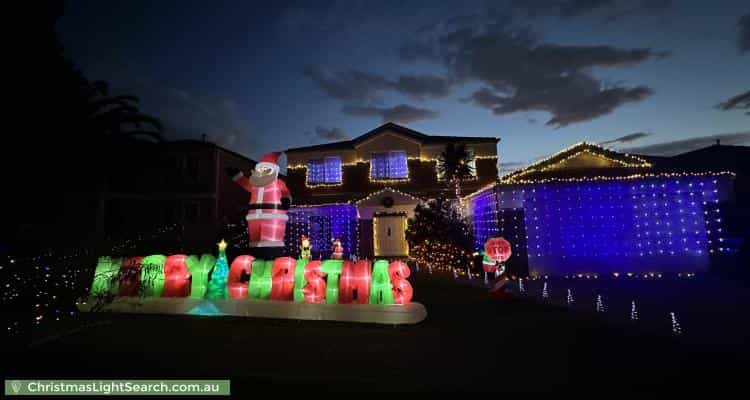 Christmas Light display at 30 Whitecliffe Drive, Rowville