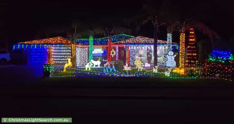 Christmas Light display at 35 Toorak Drive, Blakeview