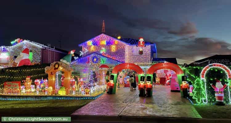 Christmas Light display at 64 Chatsworth Road, Saint Clair