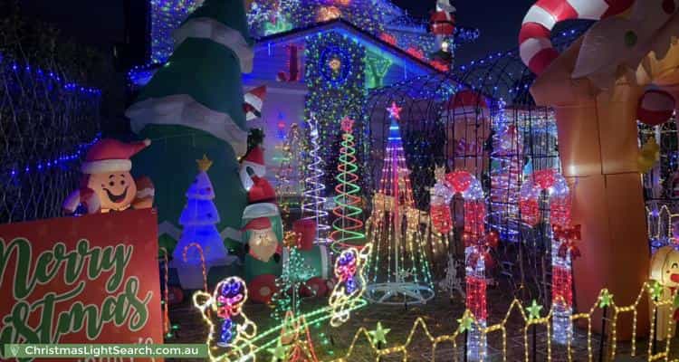 Christmas Light display at 64 Chatsworth Road, Saint Clair