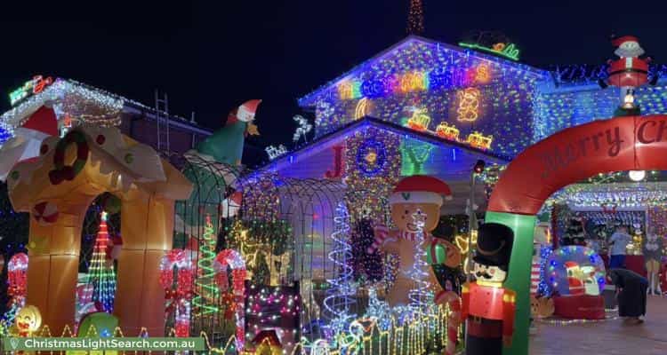 Christmas Light display at 64 Chatsworth Road, Saint Clair