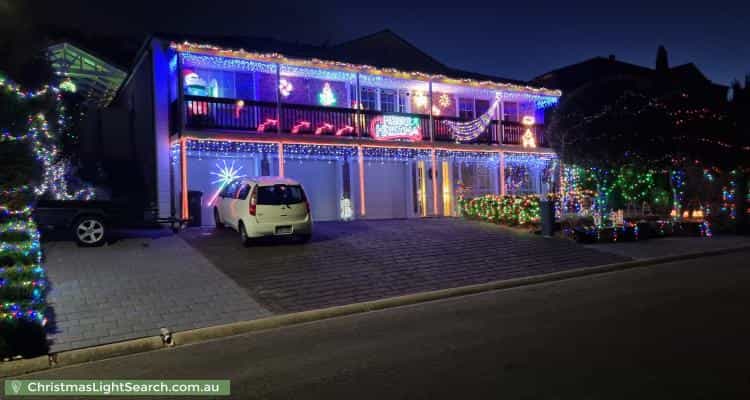 Christmas Light display at 80 Glendale Avenue, Flagstaff Hill