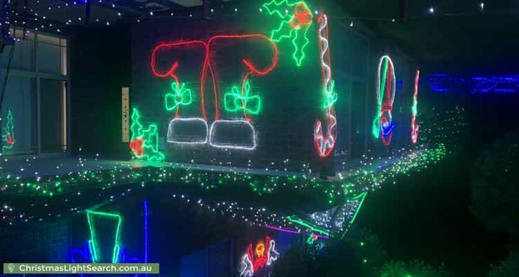 Christmas Light display at 74 Warbler Street, Erskine Park