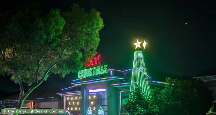 Christmas Light display at 6 Statham View, Cranbourne West