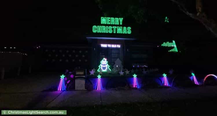 Christmas Light display at 6 Statham View, Cranbourne West