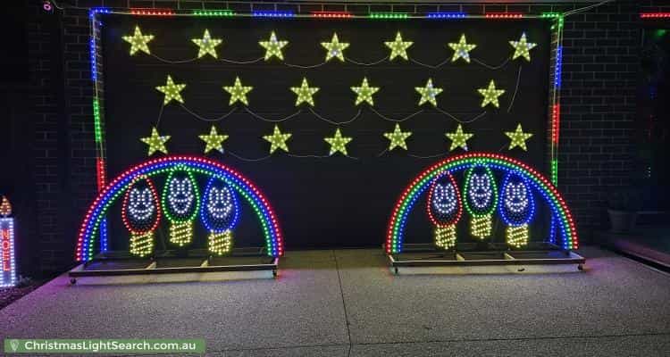 Christmas Light display at 6 Statham View, Cranbourne West