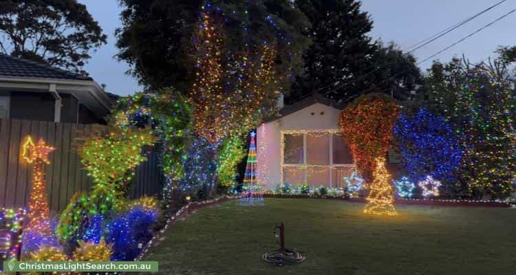 Christmas Light display at 3 Bogong Court, Frankston