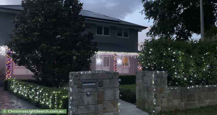 Christmas Light display at 6 Bettina Place, Dural