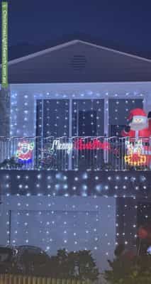 Christmas Light display at 17A Cook Road, Oyster Bay