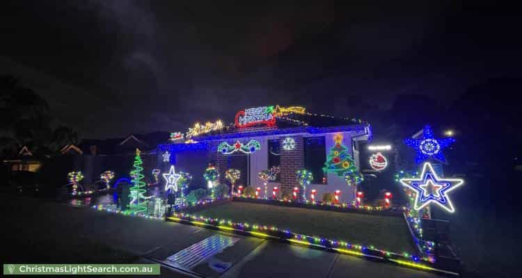 Christmas Light display at 50 Newington Parade, Mernda