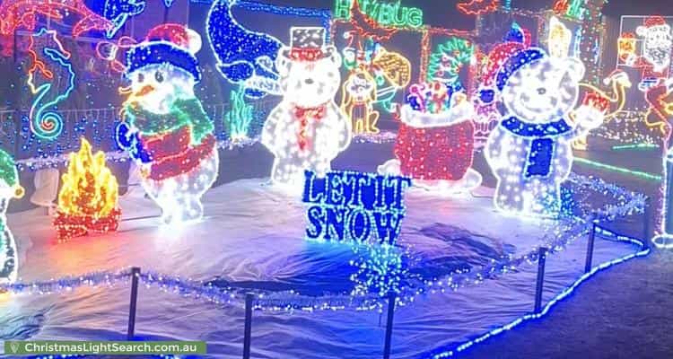 Christmas Light display at 13 Ammon Place, Kambah