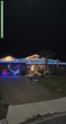 Christmas Light display at 19 Norfolk Close, Holloways Beach