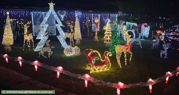 Christmas Light display at 47 Betula Avenue, Bundoora
