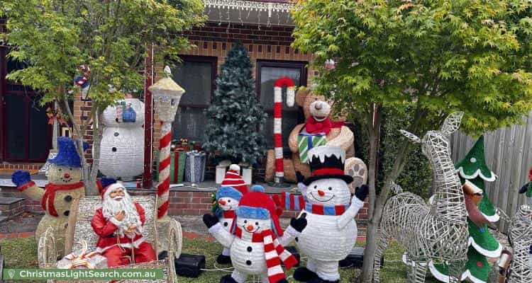 Christmas Light display at 15 Boronia Street, Bentleigh East