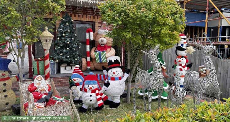 Christmas Light display at 15 Boronia Street, Bentleigh East