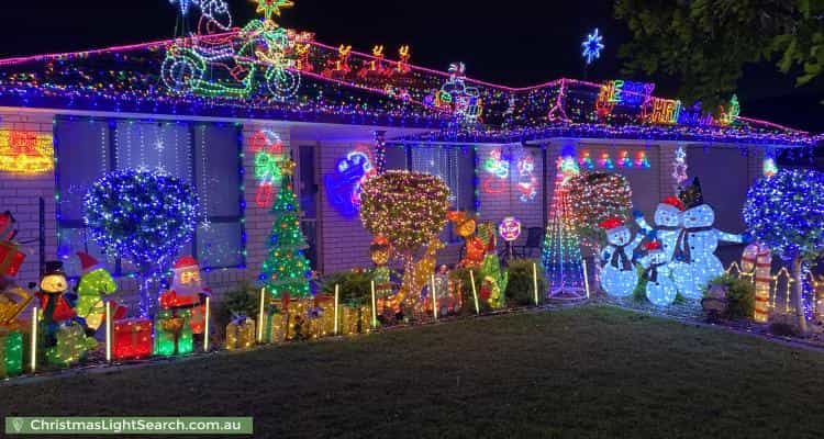 Christmas Light display at 115 President Avenue, Andrews Farm