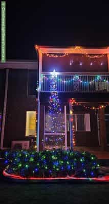Christmas Light display at 7 Bagot Street, Centenary Heights