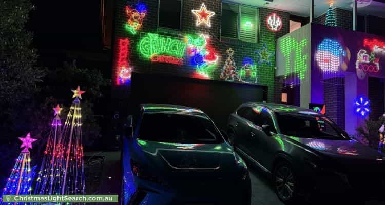 Christmas Light display at 9 Galara Street, Rouse Hill