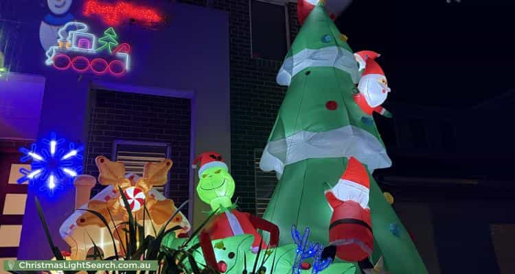 Christmas Light display at 9 Galara Street, Rouse Hill